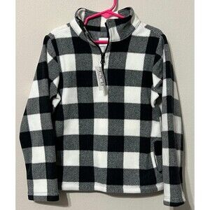 Children’s Place Buffalo Sweater Black & White Checkers Size 5/6